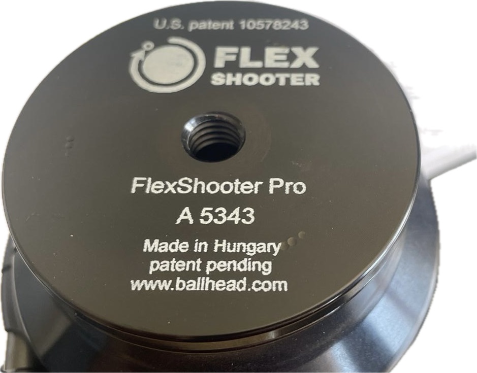 Flexshooter Pro Lever (Black Edition) cabezal de trípode múltiple/teleinclinador con abrazadera de palanca anodizado en negro - abrazadera de palanca (artículo devuelto)