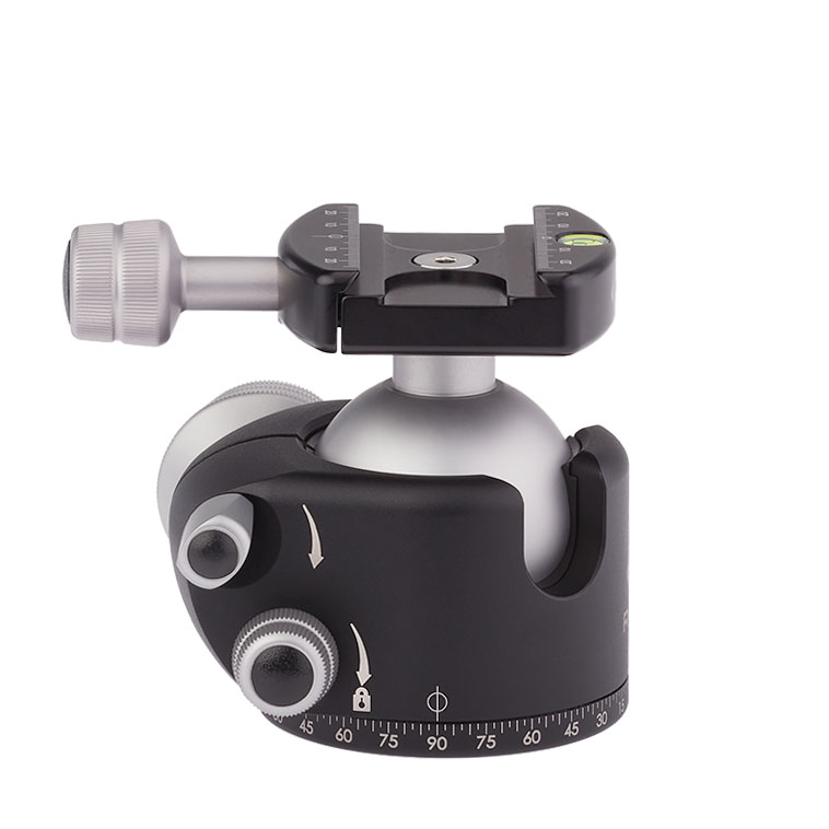 Really Right Stuff BH-55 Pro mit B2-Pro II Schnellwechselklemme mit Rändel Really Right Stuff BH-55 Pro mit B2-Pro II Schnellwechselklemme mit Rändel