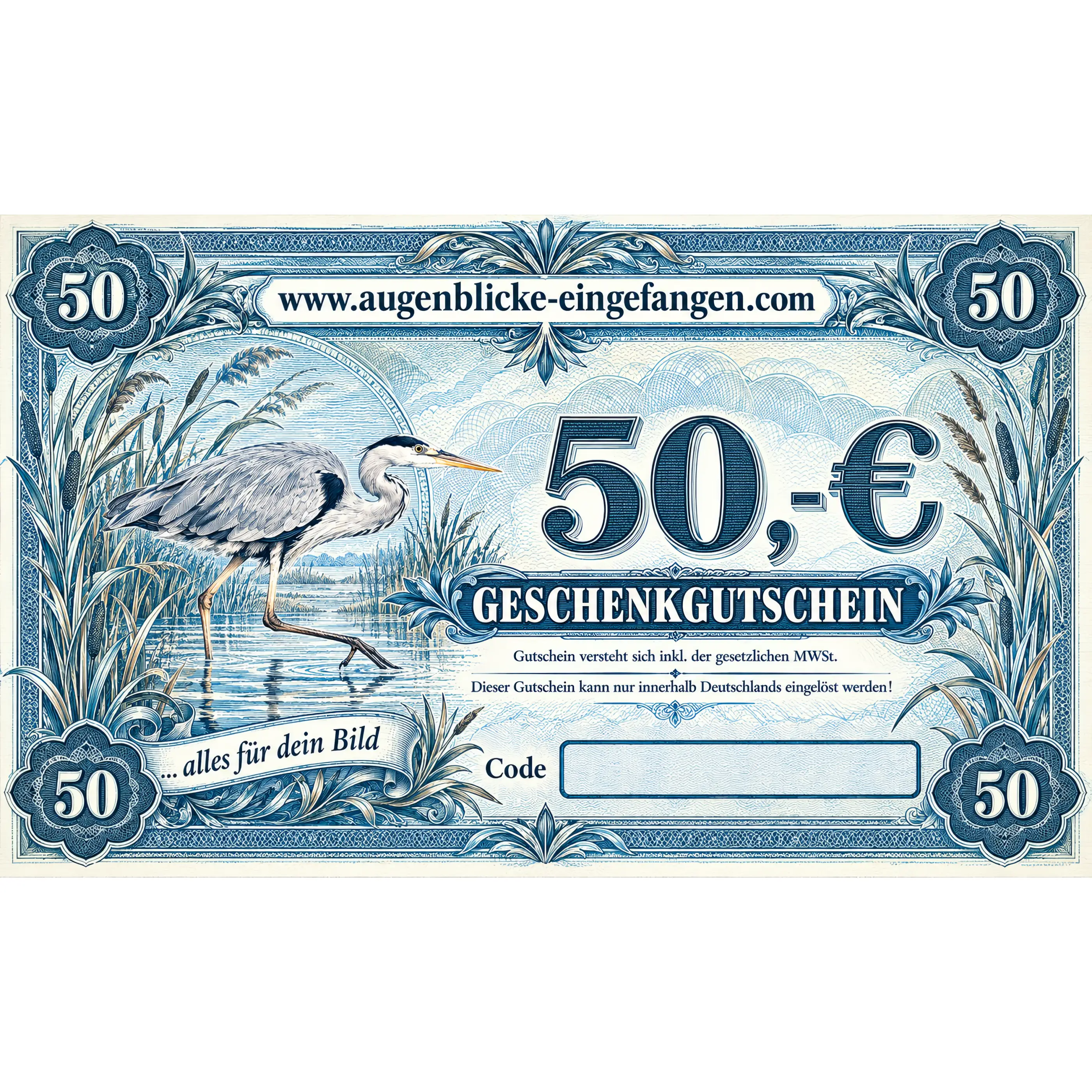 Geschenkgutschein - 50 Euro