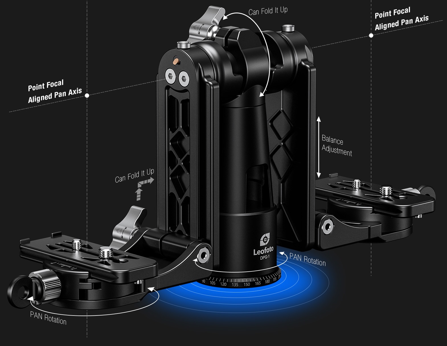 Leofoto DPG-1 Doppel-Tele-Neiger Leofoto DPG-1 Doppel-Tele-Neiger