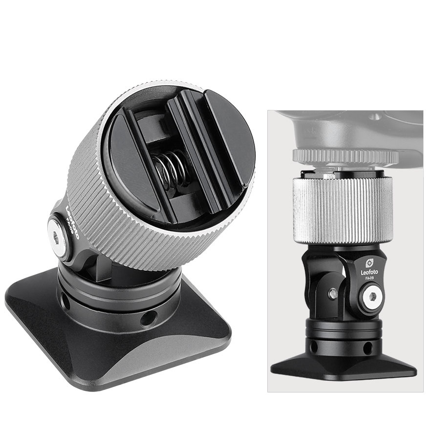 Leofoto FA-09 Cold Shoe Adapter mit Dreh-und Neigefunktion Leofoto FA-09 Cold Shoe Adapter mit Dreh-und Neigefunktion