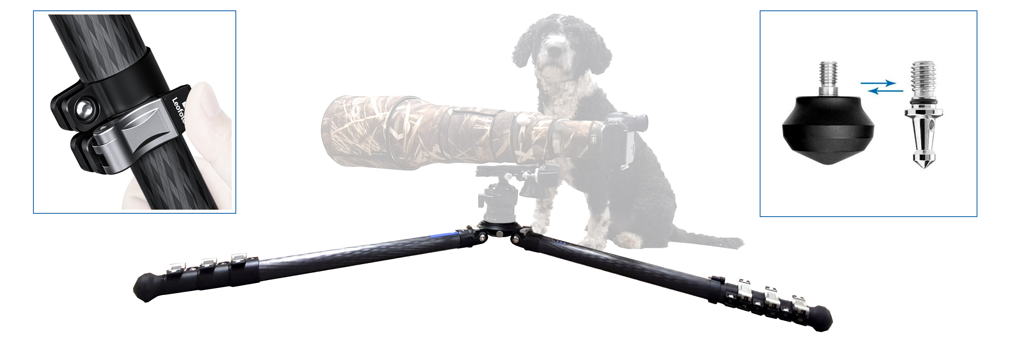 Leofoto LMR-364C Rapid Summit Karbon-Stativ mit Flip-Lock Leofoto LMR-364C Rapid Summit Karbon-Stativ mit Flip-Lock