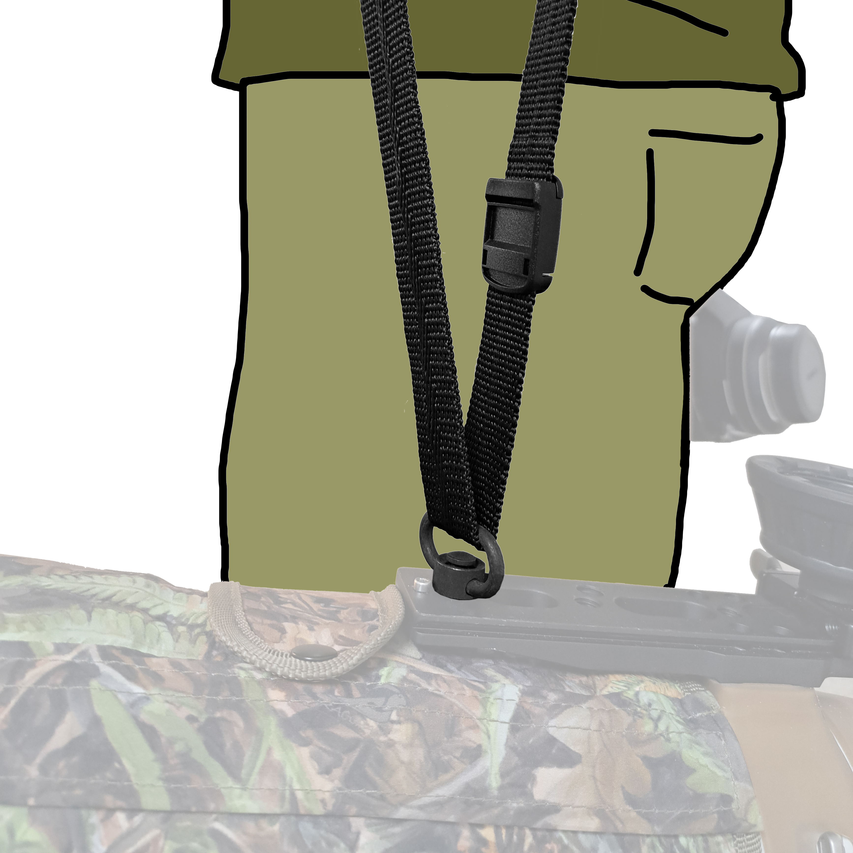 QD-Set: SUN-SNIPER Rotaball DPH - DOUBLE-PLUS-HARNESS mit 2 x Magpul QD Adapter QD-Set: SUN-SNIPER Rotaball DPH - DOUBLE-PLUS-HARNESS mit 2 x Magpul QD Adapter