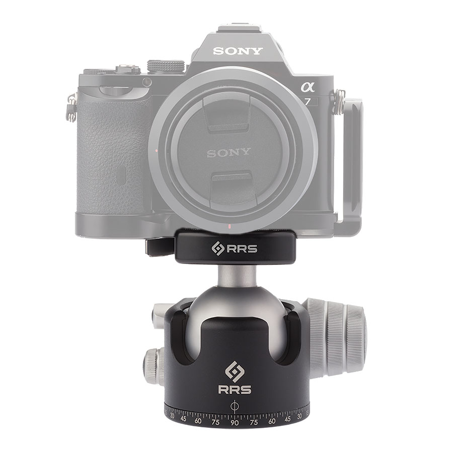 Really Right Stuff BH-55 LR - Kugelkopf mit B2 LR II Schnellwechselklemme mit Klemmhebel Really Right Stuff BH-55 LR - Kugelkopf mit B2 LR II Schnellwechselklemme mit Klemmhebel