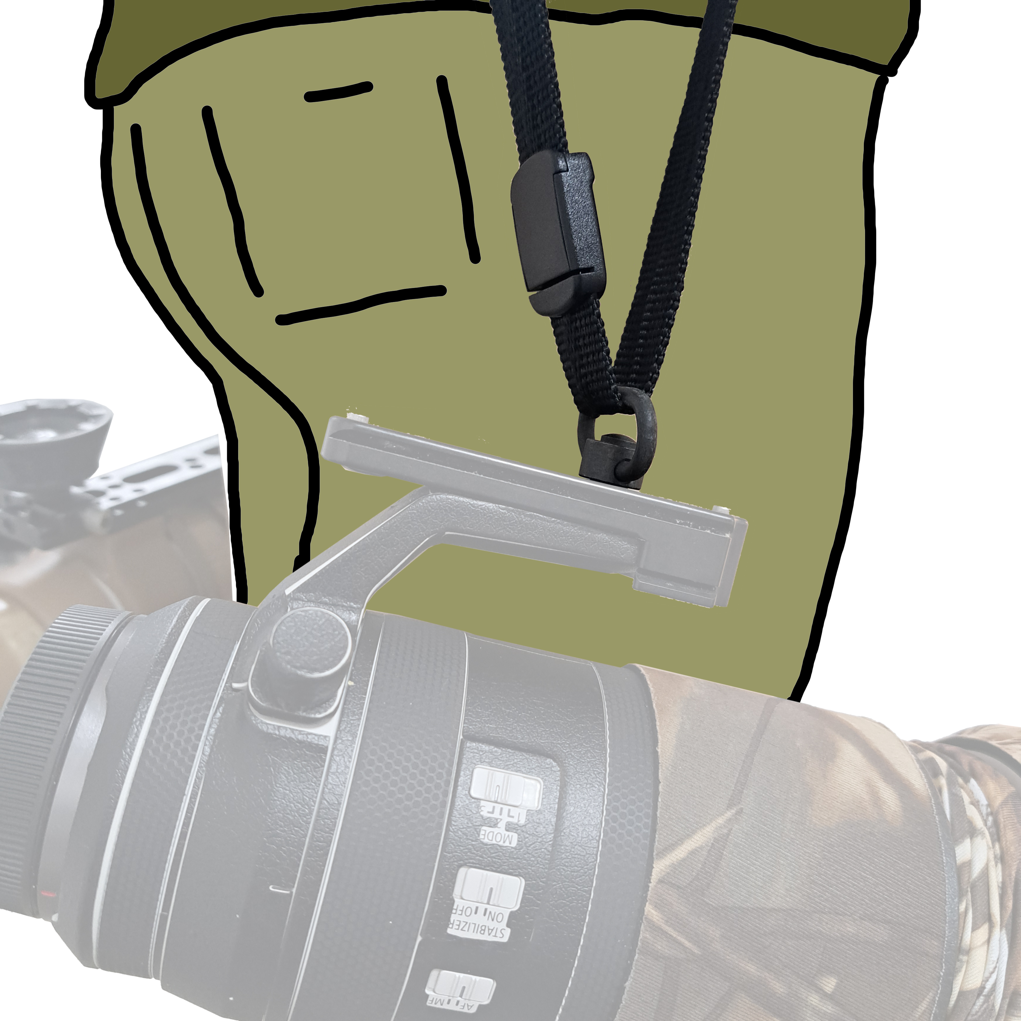 QD-Set: SUN-SNIPER Rotaball DPH - DOUBLE-PLUS-HARNESS mit 2 x Magpul QD Adapter QD-Set: SUN-SNIPER Rotaball DPH - DOUBLE-PLUS-HARNESS mit 2 x Magpul QD Adapter