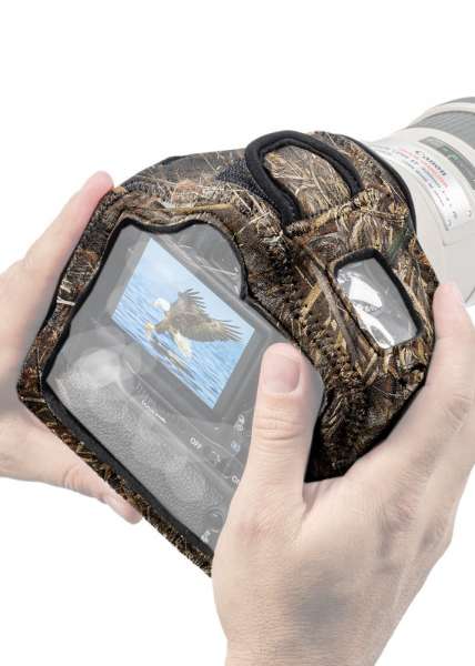 LensCoat Kameraschutz BodyGuard Compact CB (Clear Back) mit Batteriegriff