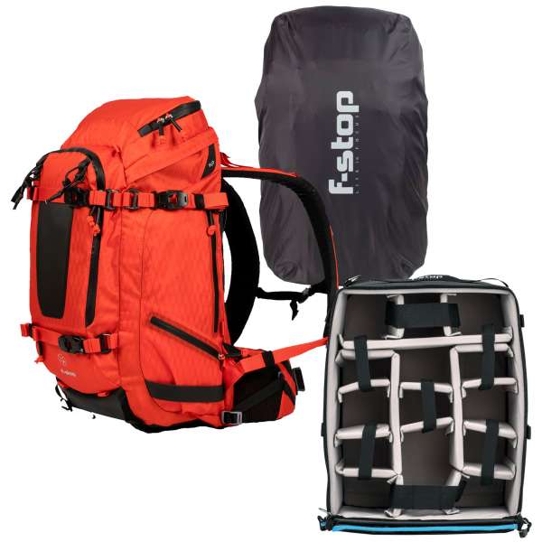 f-stop TILOPA 50L DuraDiamond™ Rucksack Essentials Bundle - Magma Red