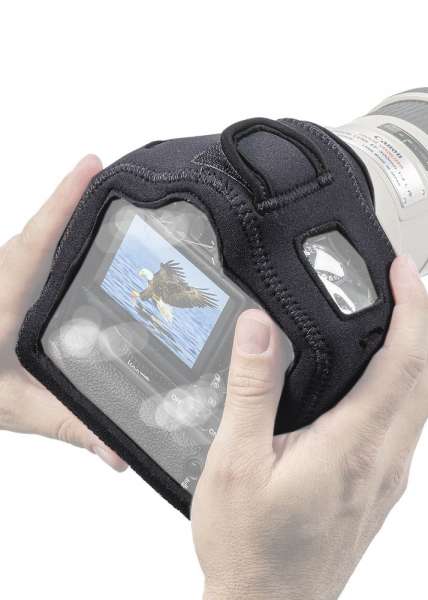 LensCoat Kameraschutz BodyGuard Compact CB (Clear Back) mit Batteriegriff