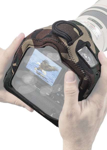 LensCoat Kameraschutz BodyGuard Compact CB (Clear Back) mit Batteriegriff