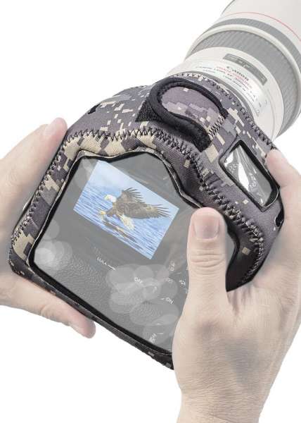 LensCoat Kameraschutz BodyGuard Compact CB (Clear Back) mit Batteriegriff