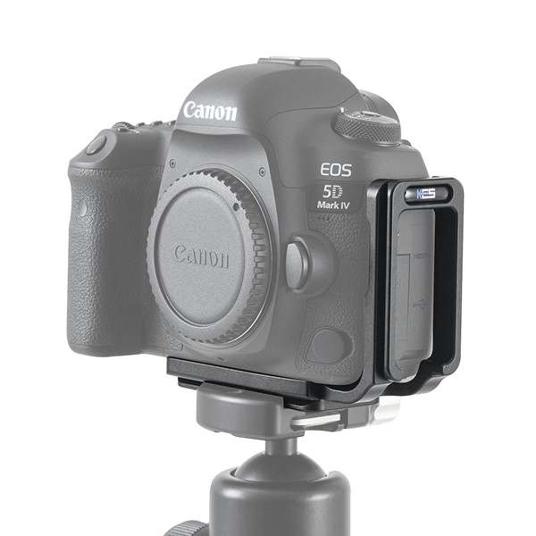 Kirk BL-5D4 Kamera-L-Winkel mit QD-Aufnahme für Canon EOS 5D Mark IV