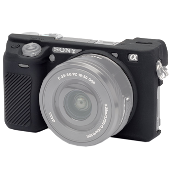 EasyCover Silikonschutzhülle für Sony A6300 - Schwarz